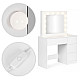 Tualetinis staliukas su veidrodžiu ir LED apšvietimu + taburetė ModernHome