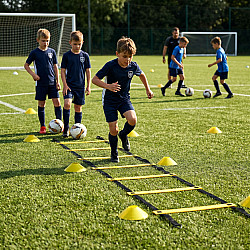 6 m futbolo treniruočių rinkinys su kūgiais ir maišeliu MOVEPRO