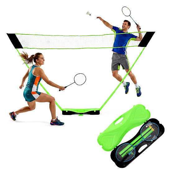 Badmintono rinkinys su sulankstomu tinklu 300 x 156 cm MOVEPRO