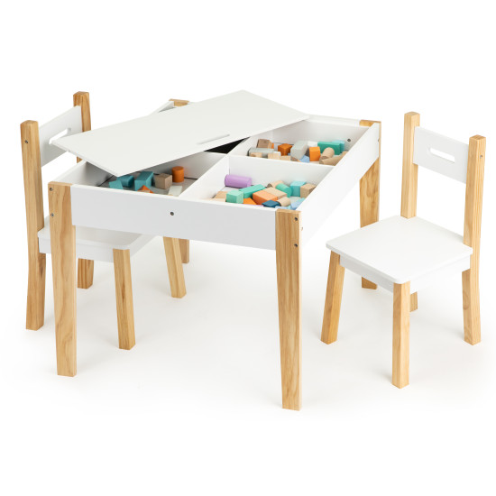 Vaikiškas stalas su dviem kėdėmis Vaikų baldai ECOTOYS