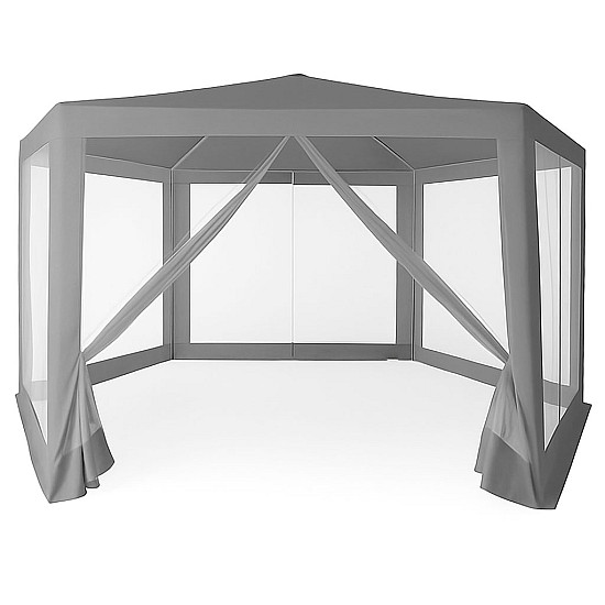 Pilka sodo palapinė 2x2x2 m su tinkleliu nuo uodų MultiGarden