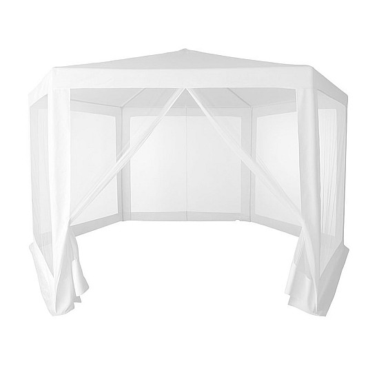 Balta sodo palapinė 2x2x2 m su tinkleliu nuo uodų MultiGarden