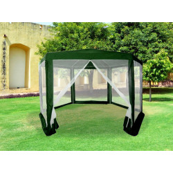 Žalia sodo palapinė 2x2x2 m su tinkleliu nuo uodų MultiGarden