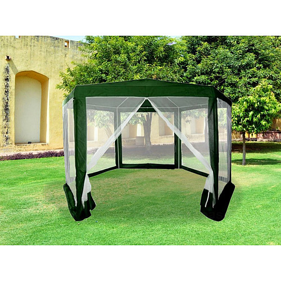 Žalia sodo palapinė 2x2x2 m su tinkleliu nuo uodų MultiGarden