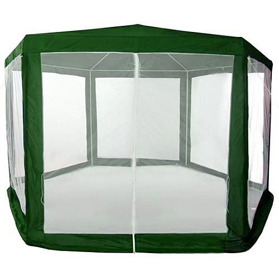 Žalia sodo palapinė 2x2x2 m su tinkleliu nuo uodų MultiGarden