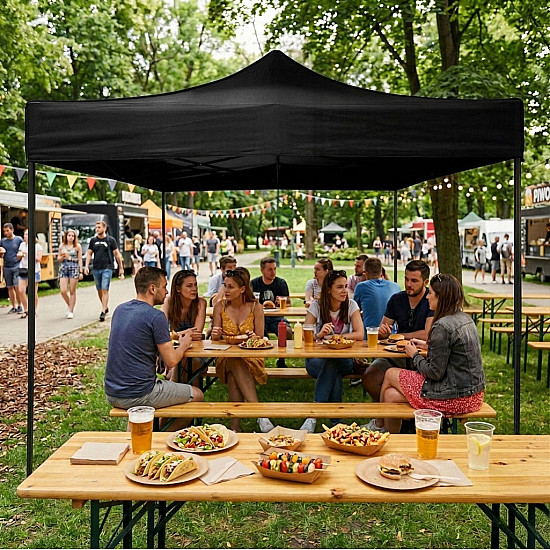 Automatic garden tent 3x3 m black MultiGarden