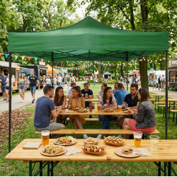Automatinė sodo palapinė 3x3 m žalia MultiGarden