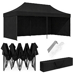 Automatically foldable garden tent 3×6 m black MultiGarden
