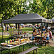 Automatically assembled garden gazebo 3×6 m grey MultiGarden