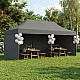 Automatically assembled garden gazebo 3×6 m grey MultiGarden