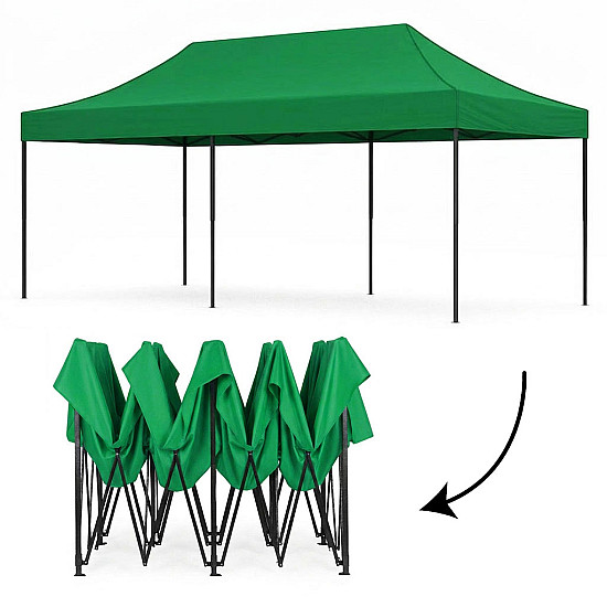 Automatically assembled garden gazebo 3×6 m green MultiGarden