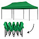 Automatically assembled garden gazebo 3×6 m green MultiGarden