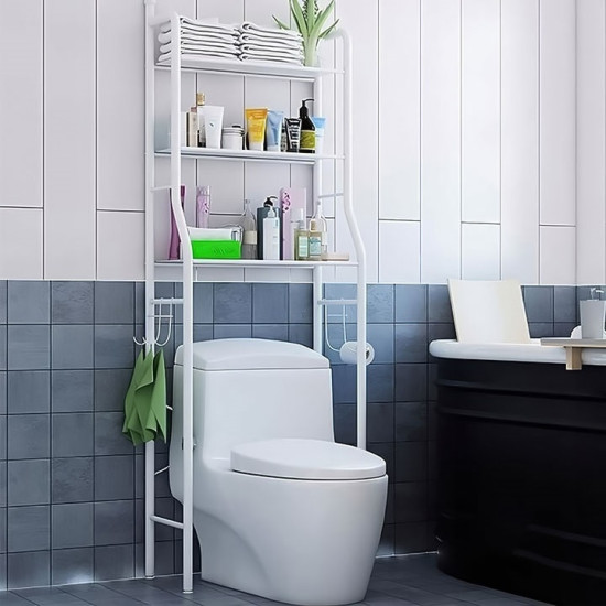 Aukšta vonios kambario lentynėlė virš klozeto, 3 lygiai Lentynos ModernHome