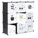 Children's storage cabinet with 9 shelves Vaikų baldai ModernHome