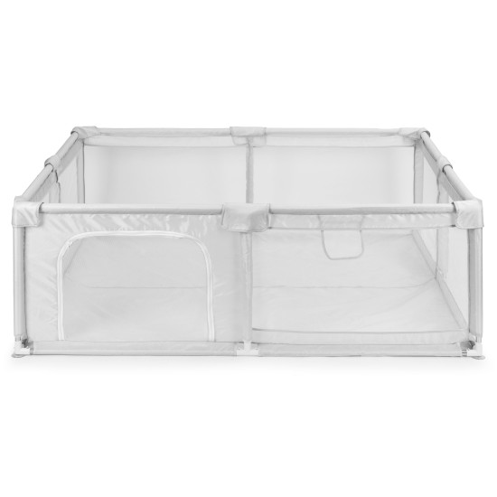 Pilkas kūdikių žaidimų aptvaras su kamuoliukais 140x200 cm Apsauginiai barjerai ECOTOYS