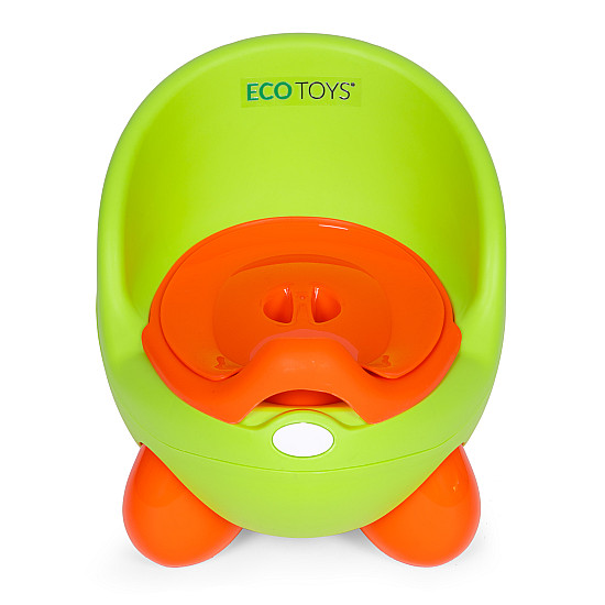 ECOTOYS roheline eemaldatava vooderdisega tualett lastele