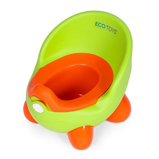 ECOTOYS roheline eemaldatava vooderdisega tualett lastele