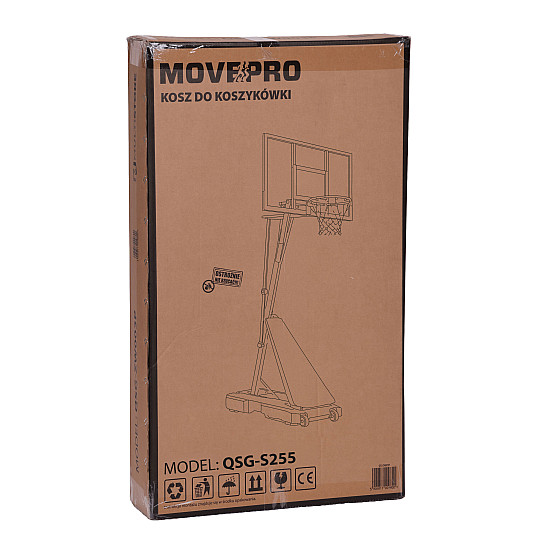 Reguliuojamas krepšinio stovas 305 cm aukščio MOVEPRO