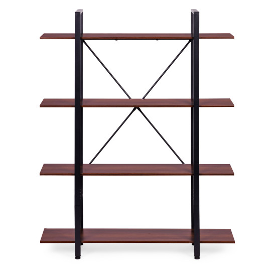 Lentyna metaliniu rėmu svetainei ar biurui, 4 lentynos Lentynos ModernHome