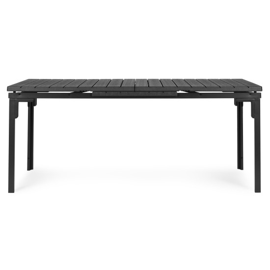 Išskleidžiamas pilkas stalas 180–240 cm