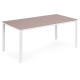 Smėlio spalvos stalas 6 asmenims 156 x 78 cm