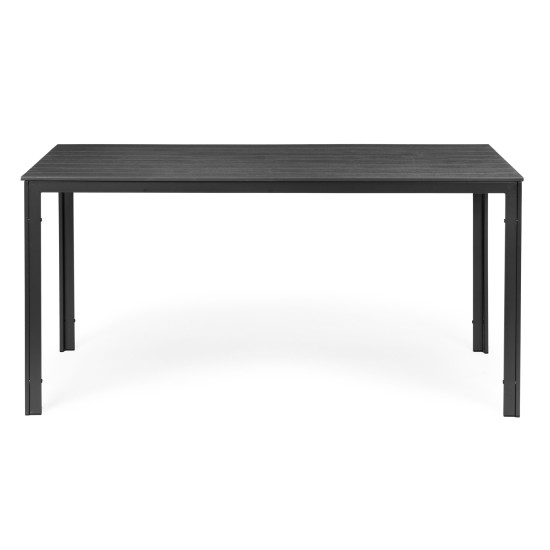 Pilkas 6 vietų sodo stalas 156 x 78 cm