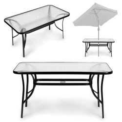 Stiklinis stalas 120x70 cm