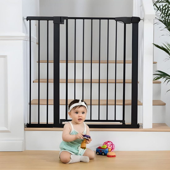 Juodi apsauginiai varteliai, 74–105 cm Apsauginiai barjerai ECOTOYS