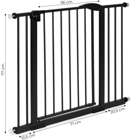 Juodi apsauginiai varteliai, 74–105 cm Apsauginiai barjerai ECOTOYS