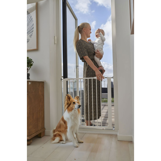 Balti apsauginiai varteliai 74-105 cm Apsauginiai barjerai ECOTOYS