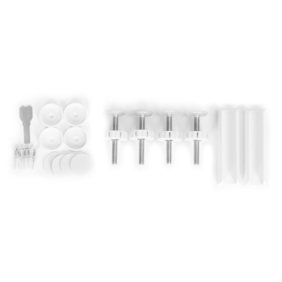 Balti apsauginiai varteliai 74-105 cm Apsauginiai barjerai ECOTOYS
