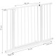 Balti apsauginiai varteliai 74-105 cm Apsauginiai barjerai ECOTOYS