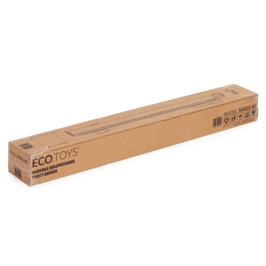 Juoda apsauginė užtvara 160 cm, skirtos laiptams ir durims Apsauginiai barjerai ECOTOYS