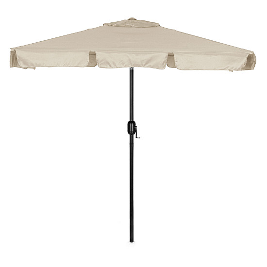 Didelis rusvas stačiakampis sodo skėtis 200 x 130 cm Multigarden
