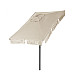 Didelis rusvas stačiakampis sodo skėtis 200 x 130 cm Multigarden