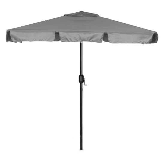 Didelis pilkas stačiakampis sodo skėtis 200 x 130 cm Multigarden
