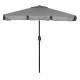 Didelis pilkas stačiakampis sodo skėtis 200 x 130 cm Multigarden