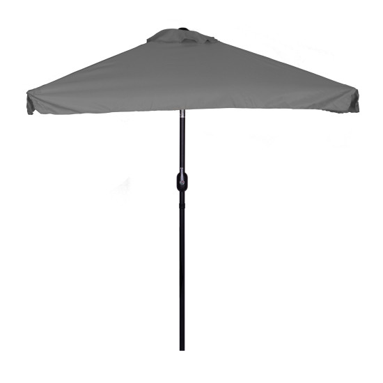 Didelis pilkas stačiakampio formos skėtis 200 x 140 cm
