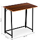 Sulankstomas tamsiai rudas kompiuterio stalas 80x45 cm ModernHome