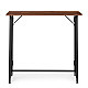 Sulankstomas tamsiai rudas kompiuterio stalas 80x45 cm ModernHome