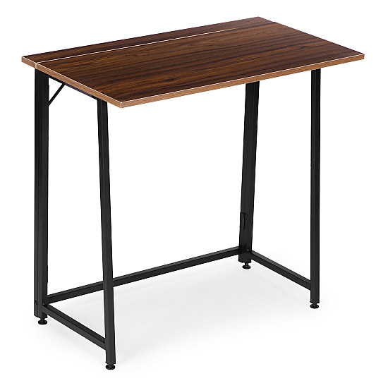 Sulankstomas tamsiai rudas kompiuterio stalas 80x45 cm ModernHome