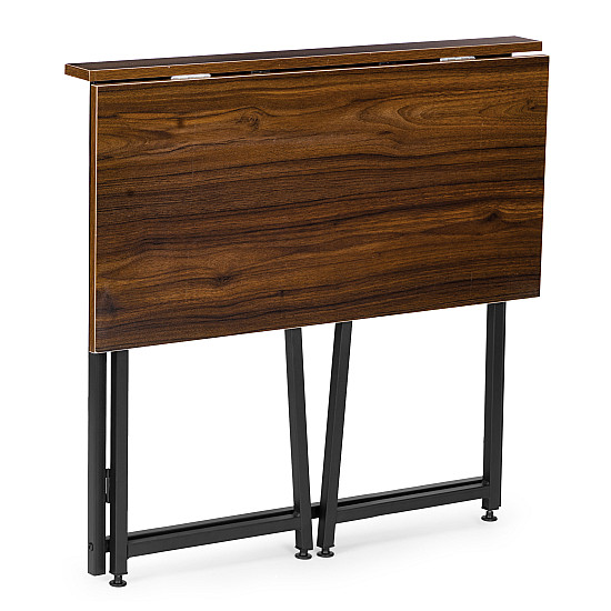 Sulankstomas tamsiai rudas kompiuterio stalas 80x45 cm ModernHome
