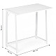 Sulankstomas baltas kompiuterio stalas 80x45 cm ModernHome