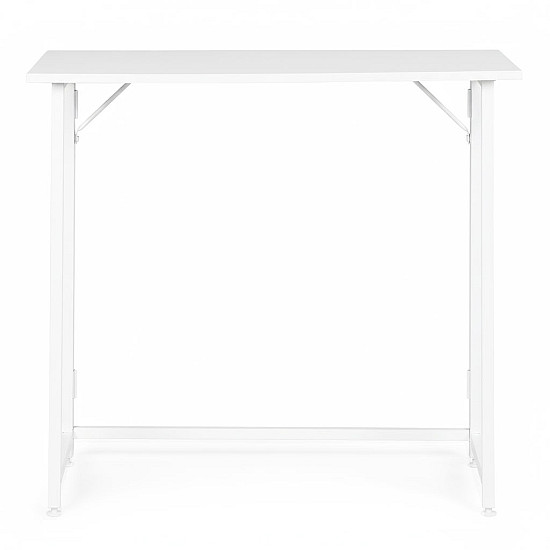 Sulankstomas baltas kompiuterio stalas 80x45 cm ModernHome