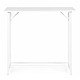 Sulankstomas baltas kompiuterio stalas 80x45 cm ModernHome
