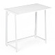 Sulankstomas baltas kompiuterio stalas 80x45 cm ModernHome