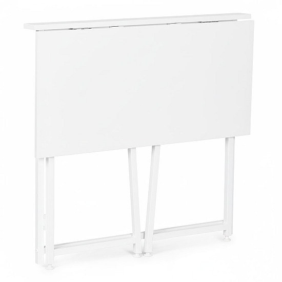 Sulankstomas baltas kompiuterio stalas 80x45 cm ModernHome