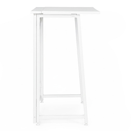 Sulankstomas baltas kompiuterio stalas 80x45 cm ModernHome