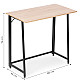 Sulankstomas rusvas kompiuterio stalas 80x45 cm ModernHome