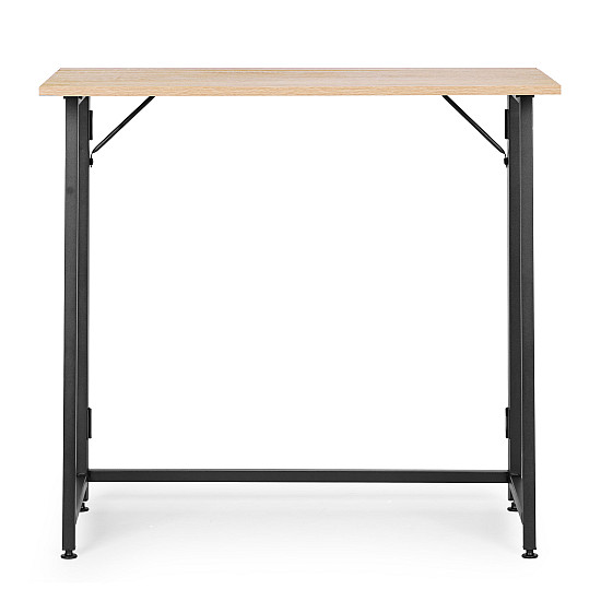 Sulankstomas rusvas kompiuterio stalas 80x45 cm ModernHome